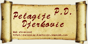 Pelagije Đerković vizit kartica